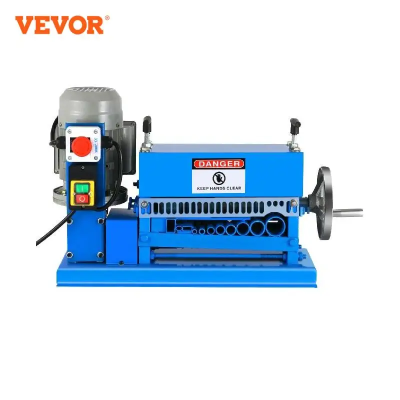 VEVOR Electric Wire Stripping Machine 370W 1.5mm-38mm Cable Stripper Peeling W/ 11 Channels & 10 Blades RU Clearance Sale