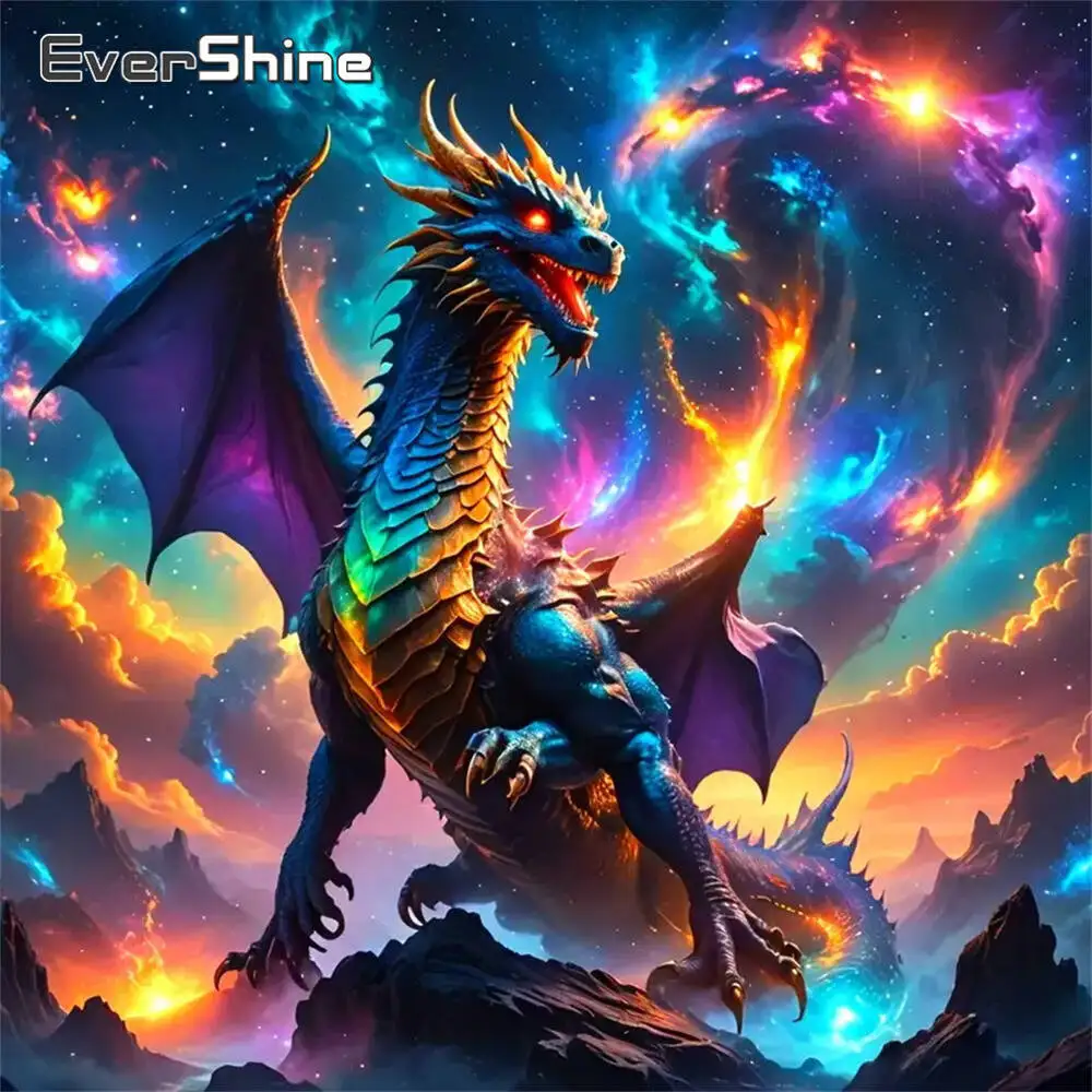 Evershine Animal Diamond Mosaic Dinosaur Painting DIY New Ar