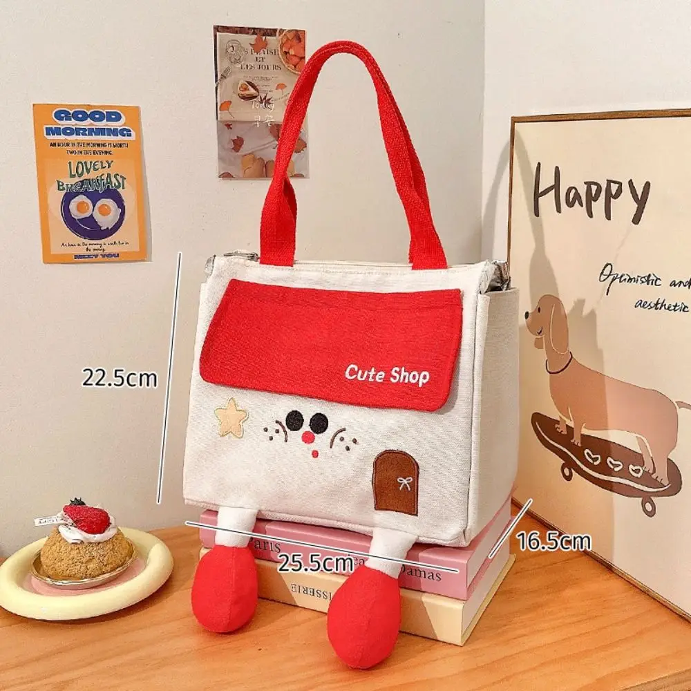 

Casual Cute House Lunch Box Bag Small Portable Cartoon Lunch Bag Thickened Aluminum Film Picnic Travel Storage Bags Students