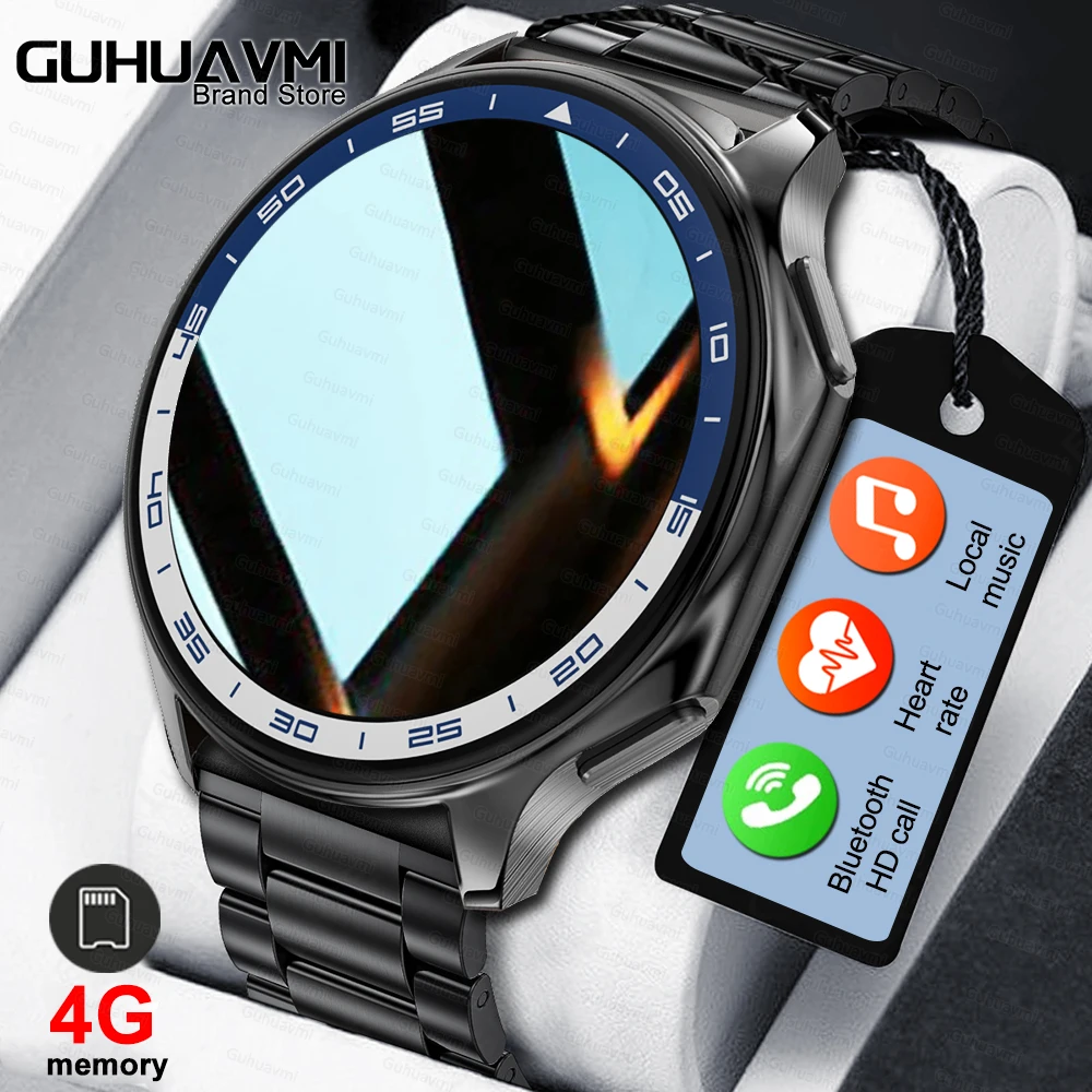 2024 New 466*466 Screen Smart Watch Men Always Display The Time Bluetooth Call Local Music video Smartwatch For Xiaomi Huawei