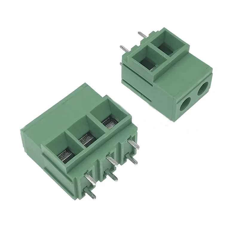 Eco-friendly cobre parafuso PCB Terminal, verde, preto, 2P, 3P, DG, KF135T-10.16 mm