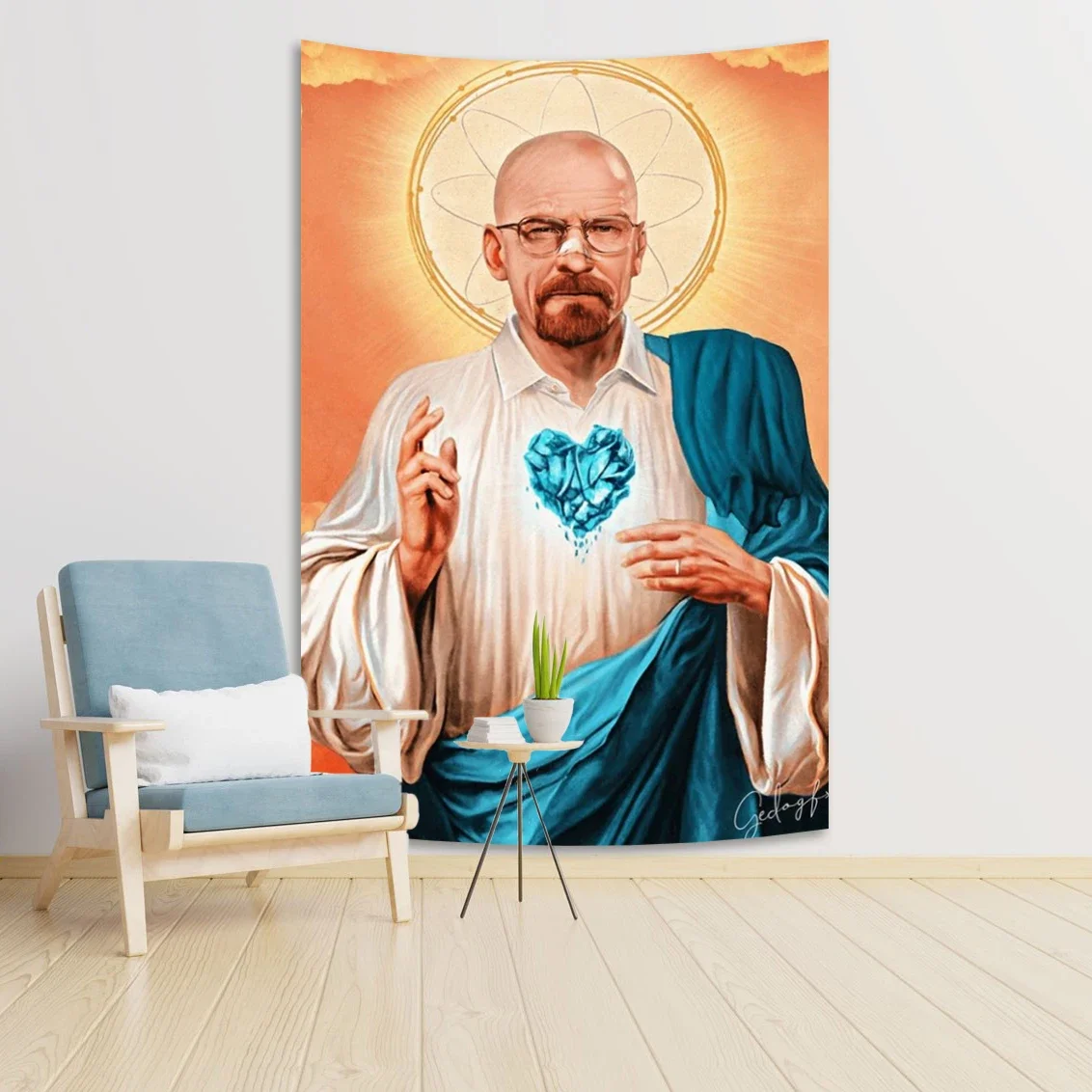 90x150cm Walter White Breaking Bad Tapestry Wall Hanging Hippie Polyester Tapestries INS Throw Rug Blanket Dorm Decor Y image 5