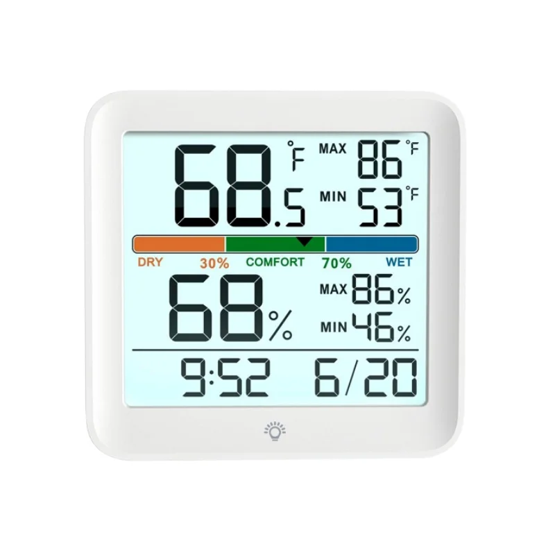 NOKLEAD Home higrometr cyfrowy z cyfrowym termometrem LCD miernik temperatury i wilgotności miernik temperatury domowej stacji meteorologicznej