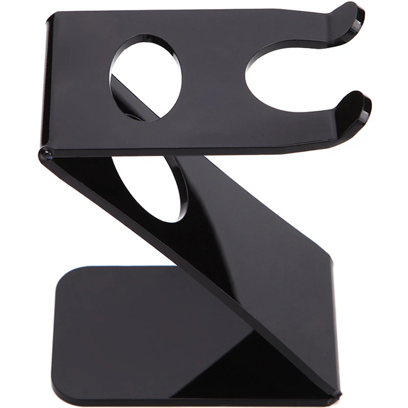 Soporte de acrílico para maquinilla de afeitar y brocha, soporte Universal para almacenamiento de seguridad, soporte para brocha de afeitar en forma de Z