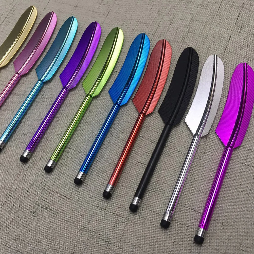 

5 Pcs Colorful Pens Capacitive Stylus Key Switch Screen Touch Replacement Flat Phone for Child
