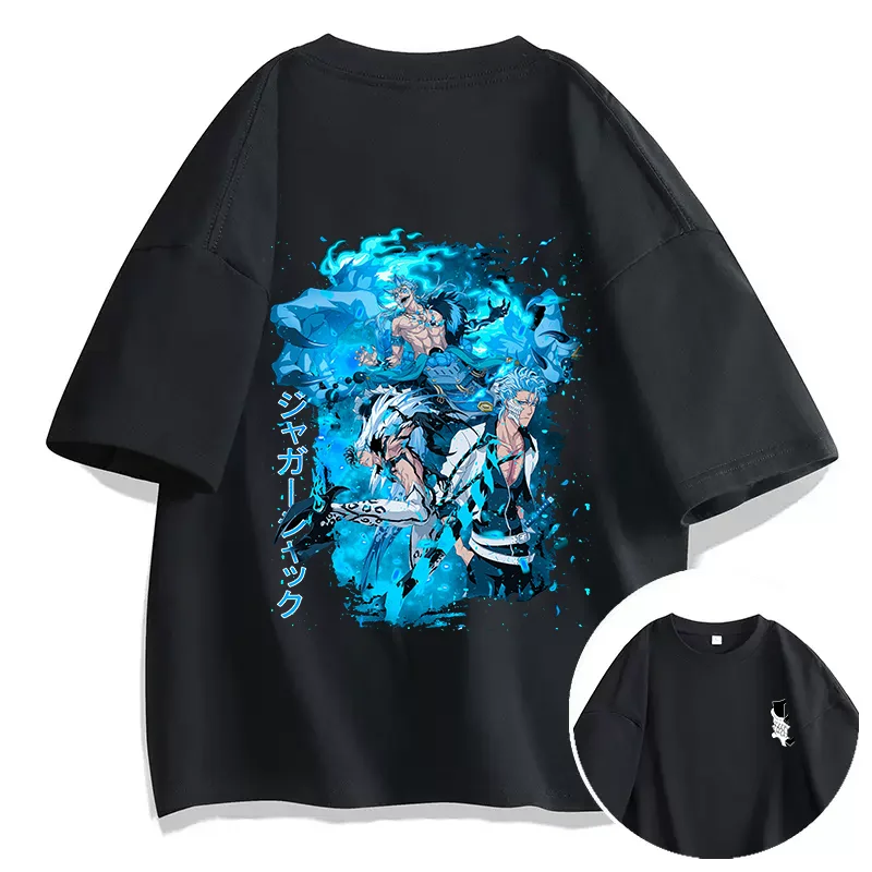 Anime BLEACH Grimmjow Print T Shirt Couple student street sports casual T-shirt