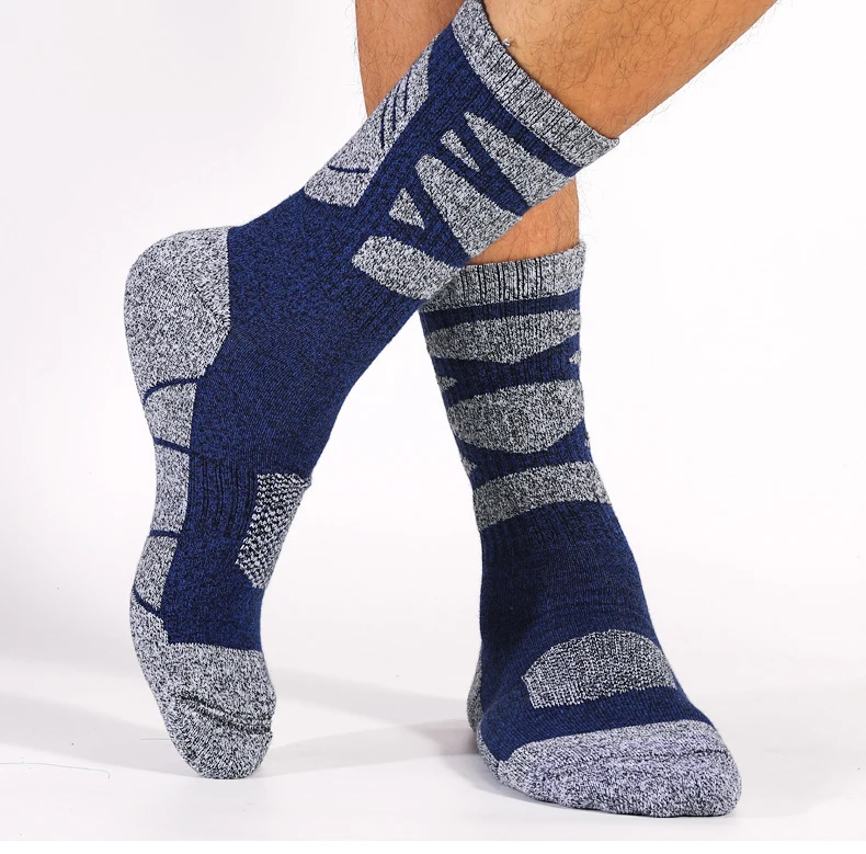 Crossborder-Chaussettes de sport respirantes pour femmes et hommes, compression, course à pied, équitation, cyclisme, genou haut, basket-ball, vélo, hockey, football, approvisionnement