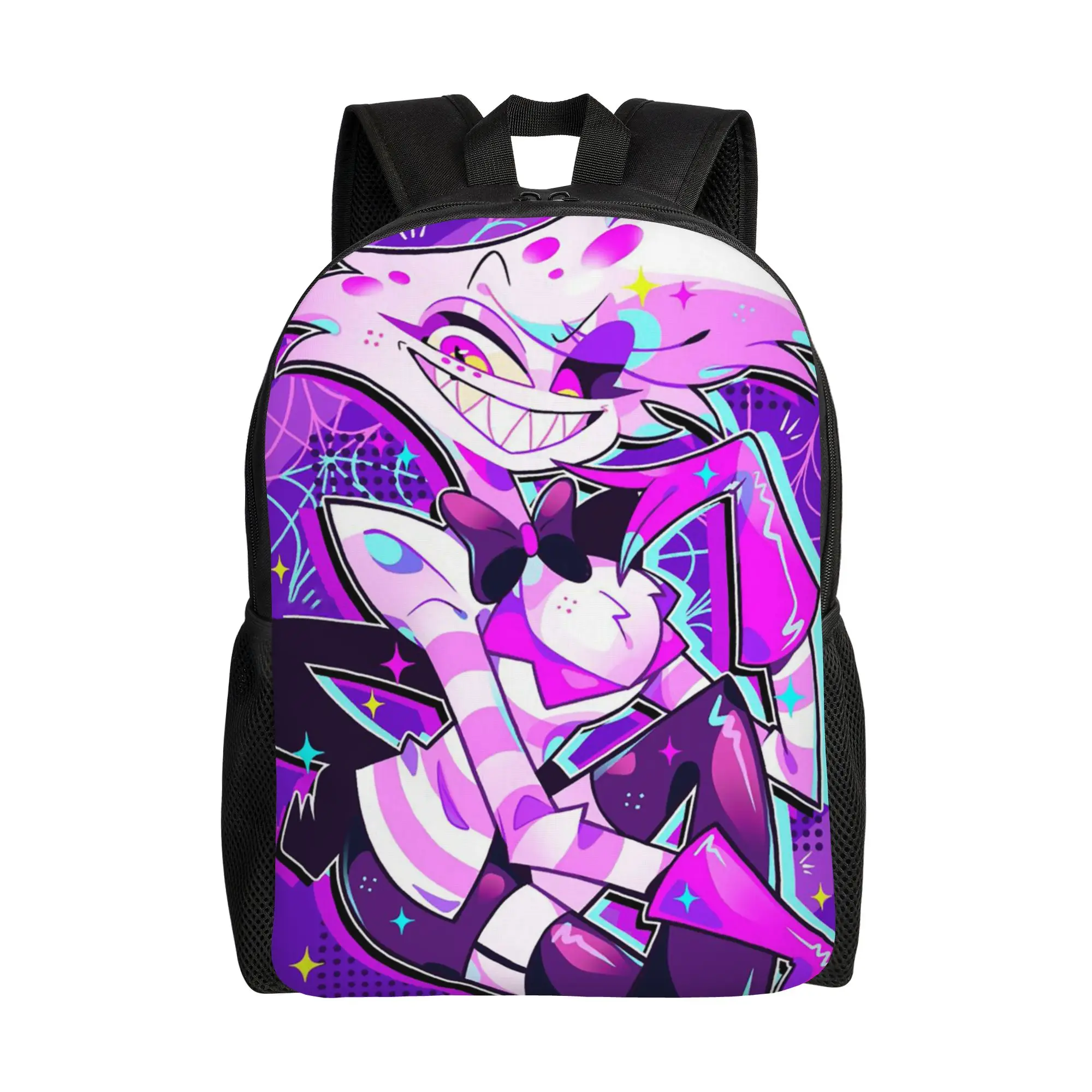 Custom H-Hazbins Cartoon Manga Laptop Backpack Women Men Casual Bookbag for College School Student  Bag
