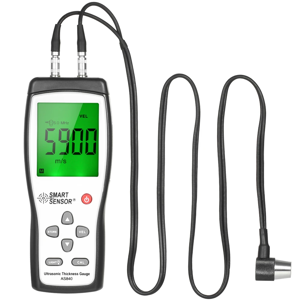 

High Accuracy Ultrasonic Thickness Gauge Handheld LCD Digital Thickness Tester Depth Meter