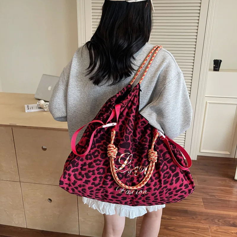 

2025 Leopard Print Shoulder Bag, Oversized Underarm Purse, Boho Chic Handbag for Women - Trendy European Style
