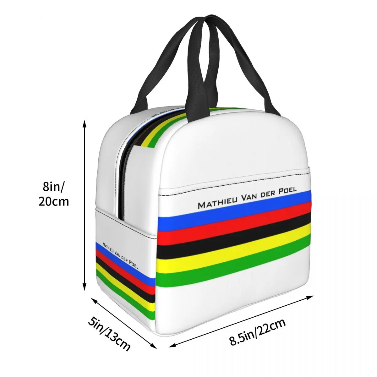 Mathieu Van Der Poel Merch Lunch Bag Portable Insulated Oxford Cooler Dutch Cyclist Thermal Picnic Tote for Women Girl