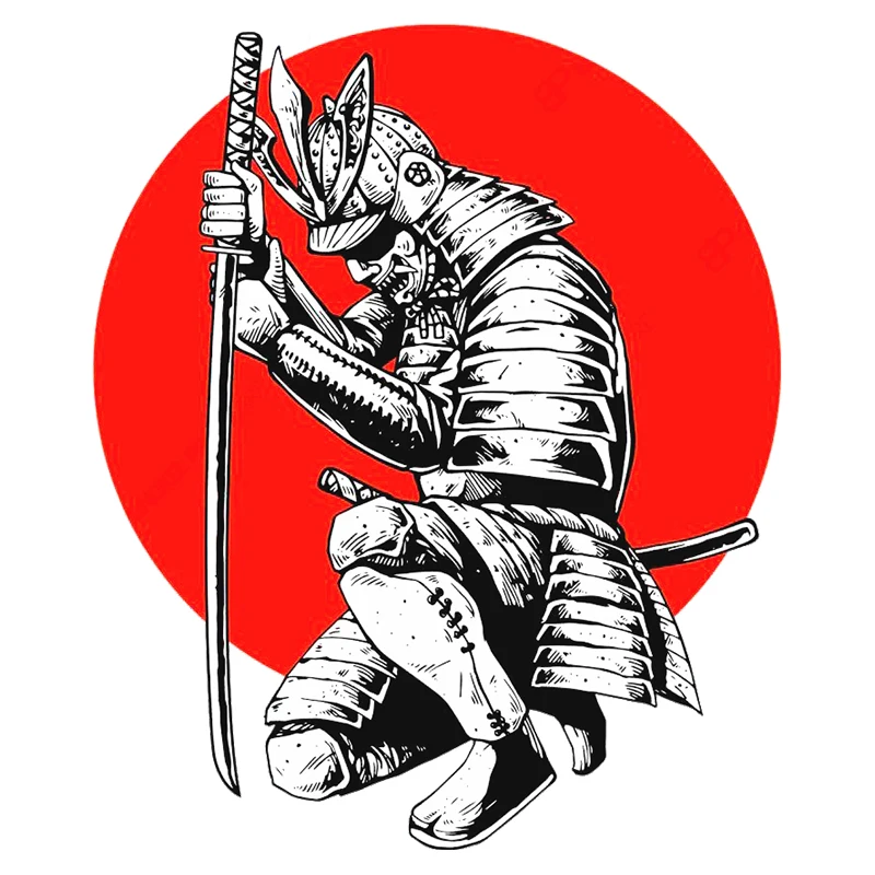 Car Sticker Creative  For Samurai Warrior Waterproof Vinyl Decal Car Accessories Decor Pegatinas Para Coches