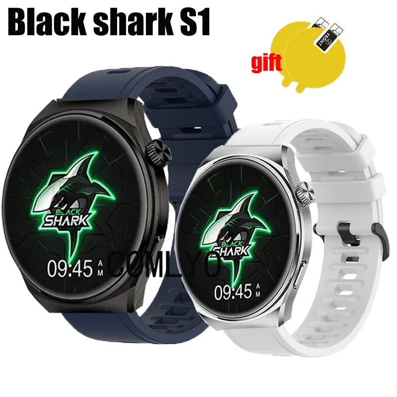 Band For Black Shark S1 Strap Smart Watch Silicone Soft Wristband Bracelet Screen protector film