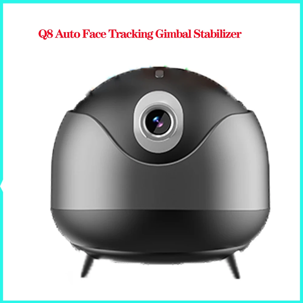 Estabilizador de cardán de seguimiento facial automático Q8, trípode de vídeo de seguimiento AI, soporte de seguimiento para tableta y teléfono, palo de Selfie con rotación de 360 para Vlog