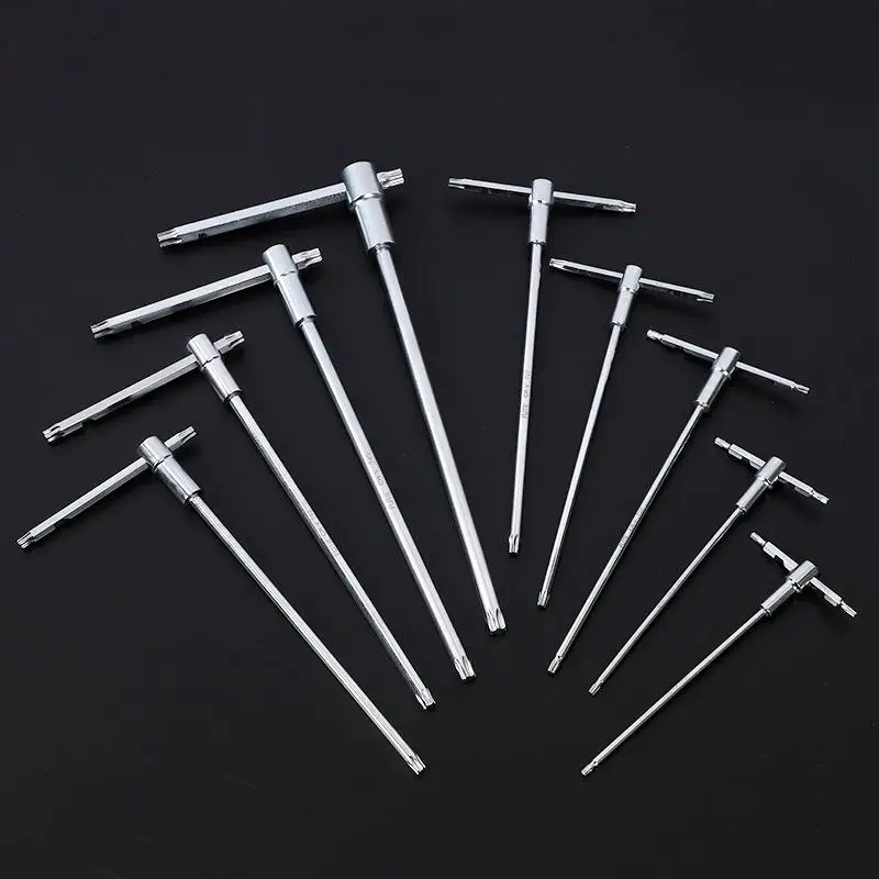 Rutschfester T-Torx-Sternschlüssel, verstellbar 2-5MM, Sechskant T8-T20, Reparaturwerkzeug für Haushaltsgeräte – Detail 3
