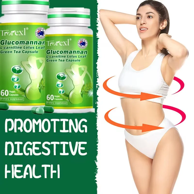 Weight Loss for Women and Men, Waist Trimmer & Supplements for Bloating 60 Capsules