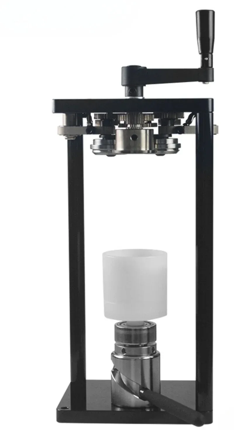 Desktop Manual Rotary Can Seamer 55MM PET Plastic Aluminum Tin Jar Soft Drinks Coffee Milk Bubble Tea Can Sealing Machine