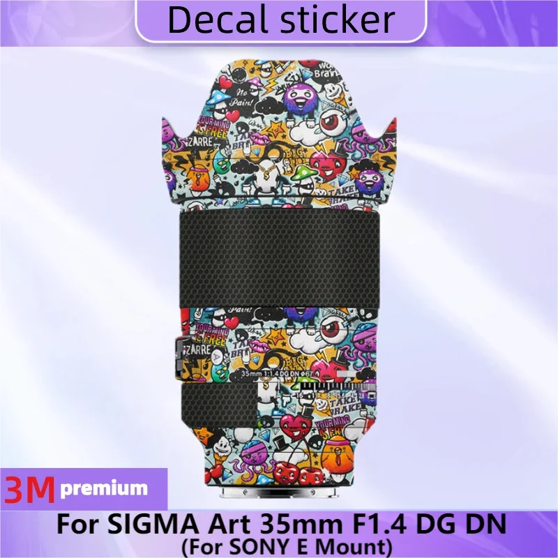 For SIGMA Art 35mm F1.4 DG DN for SONY E Mount Lens Sticker Protective Decal Film Anti-Scratch Protector Skin ART35 F/1.4 DGDN