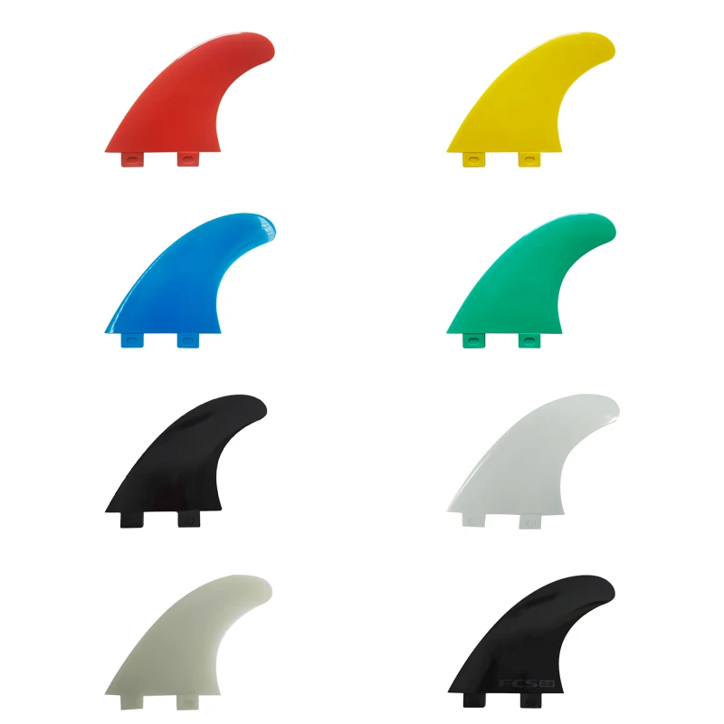 Tri Fins M Size UPSURF FCS Fins Plastic Surfboard Fins G5 Nylon Surf Fins Surfing Stabilizer Double Tabs Fin For Fish,Shortboard