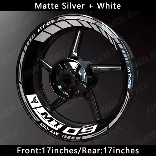 AnoleStix Reflective Motorcycle Wheel Sticker Hub Decal Rim Stripe Tape For YAMAHA MT-09 MT09 - Image 12