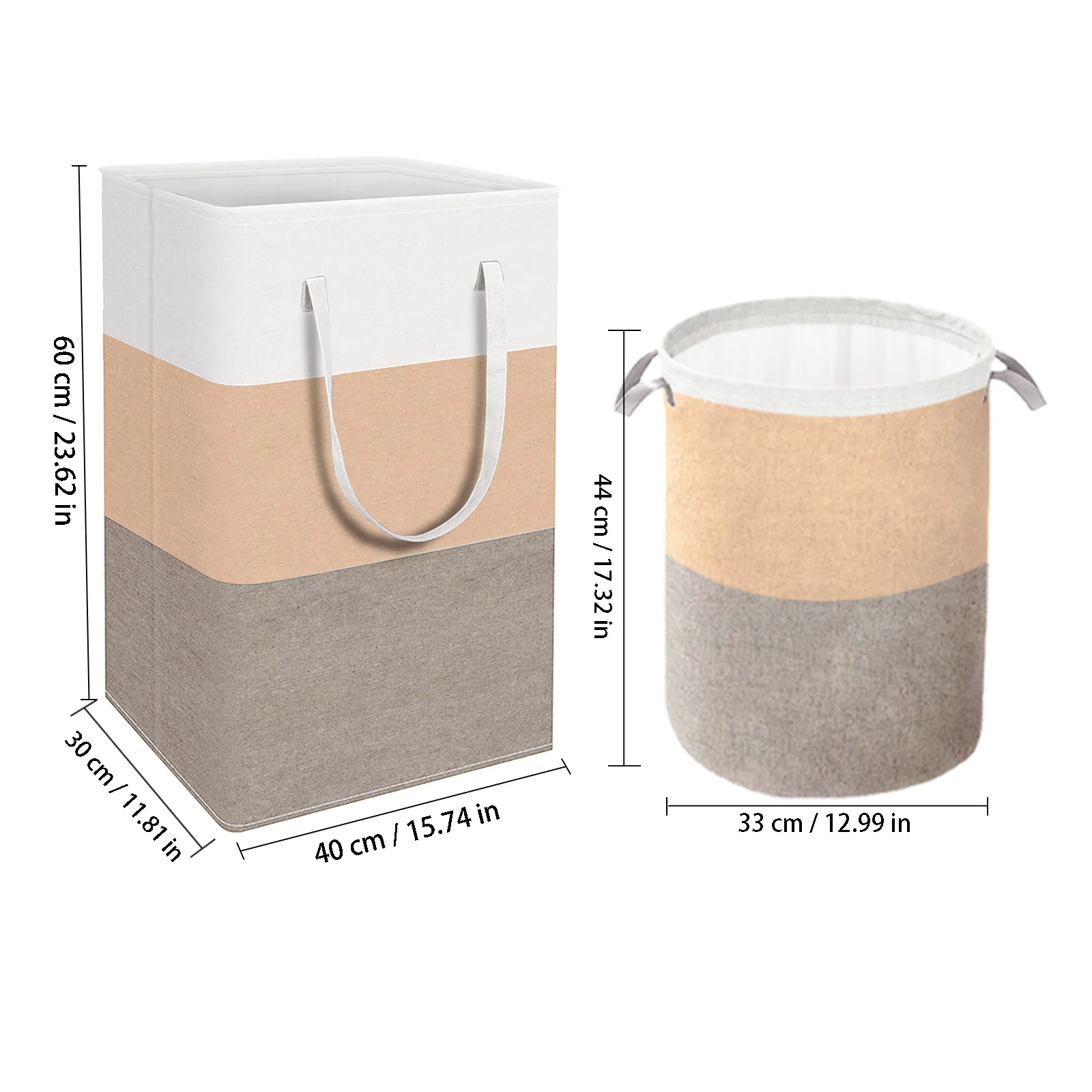 1/2PCS 75L18.49gal/40L10.56gal Large Capacity Foldable Storage Bucket, Dirty Clothes Basket, Storage Basket, 2 Handles