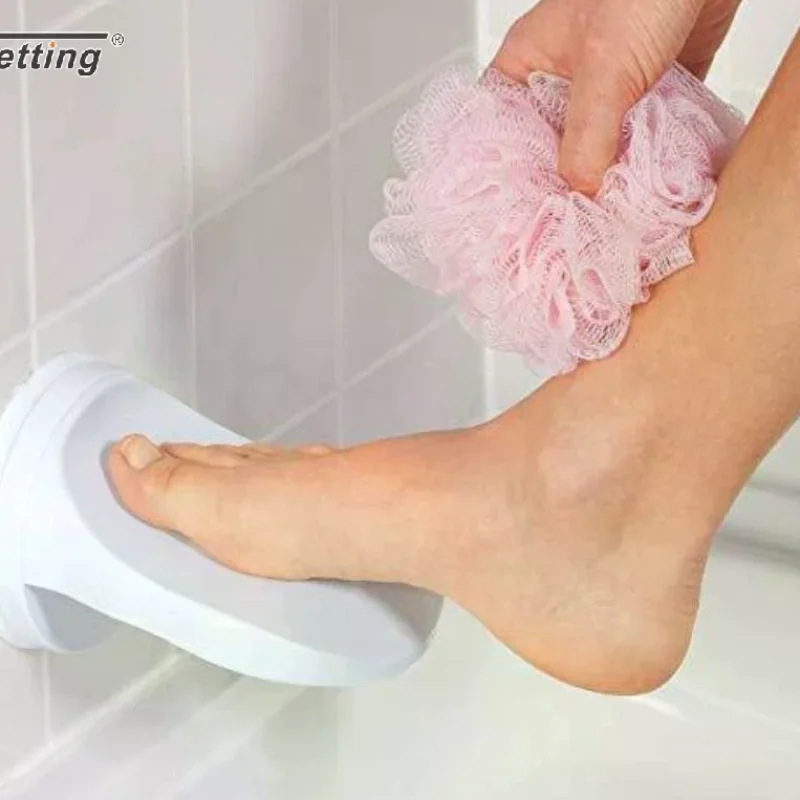 1Pcs Bathroom Suction Cup Foot Rest With Non Slip Surface Strong Grip For Shower Leg Shaving Use