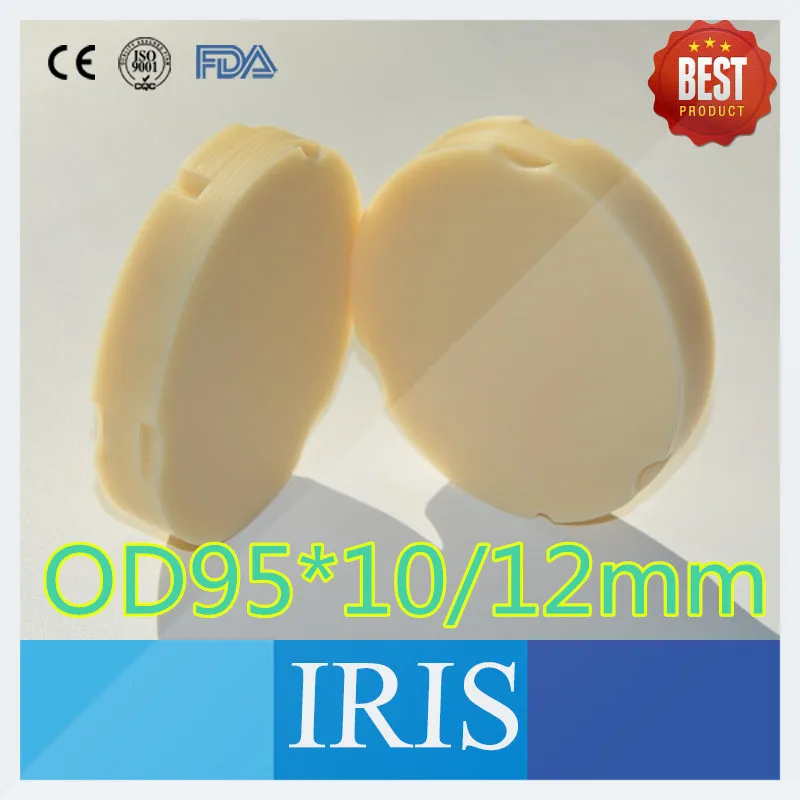 8pcs OD95*10mm 12mm Dental PMMA Block Blanks Disc For ZirkonZahn Milling System Dental PMMA Block For Denture Prosthesis