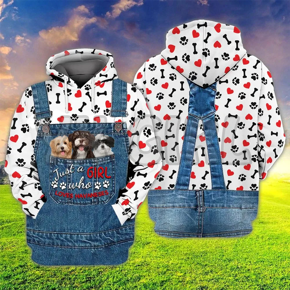 Just A Girl Who Loves Labradoodle  3D Printed Hoodies  Unisex Pullovers Funny Dog Hoodie Casual Street Tracksuit