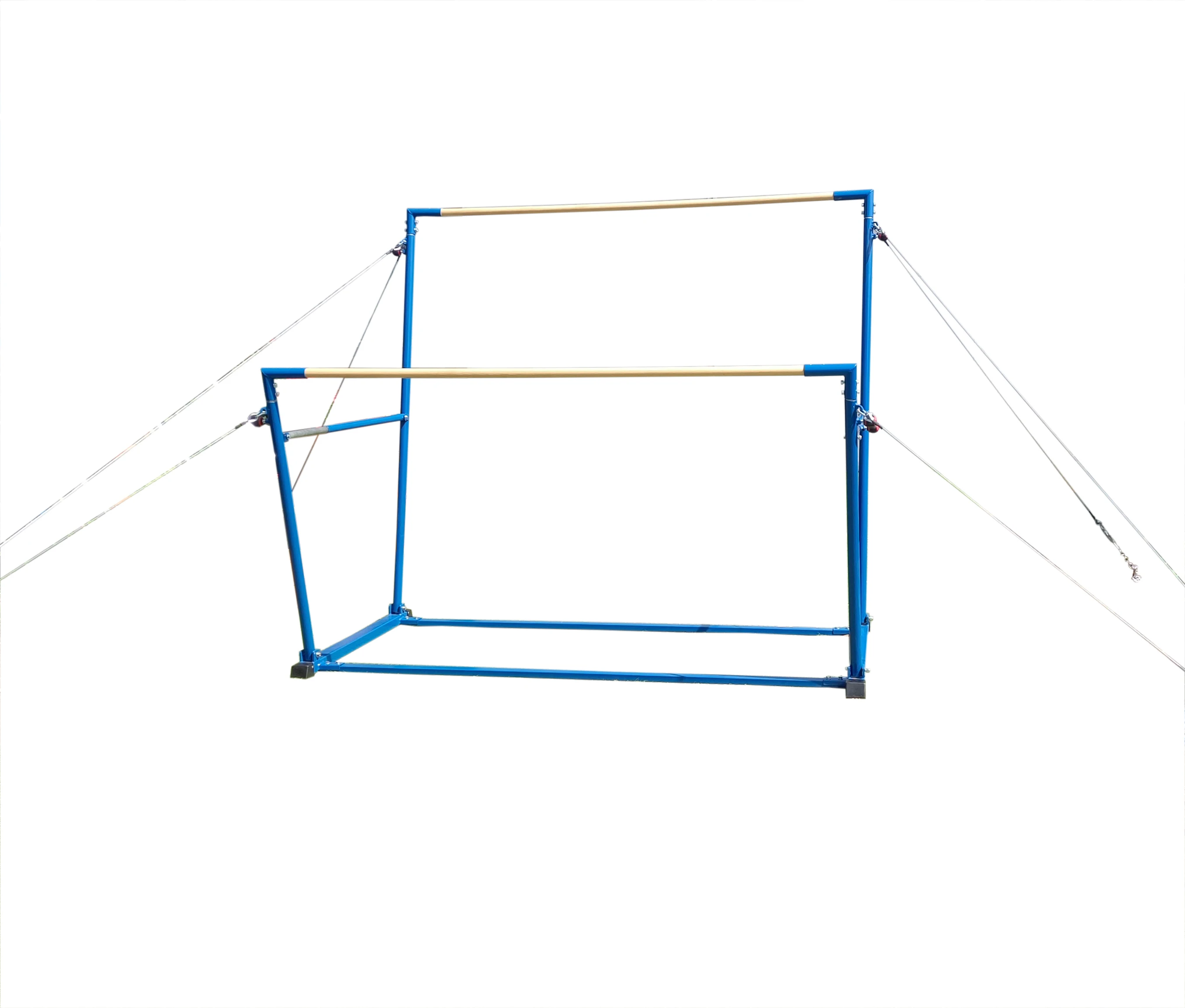 Gymnastics Campus Parallel Bars for Unisex Training Equipment-Stainless Steel & Nylon Fiber 214x130x220cm Customizable
