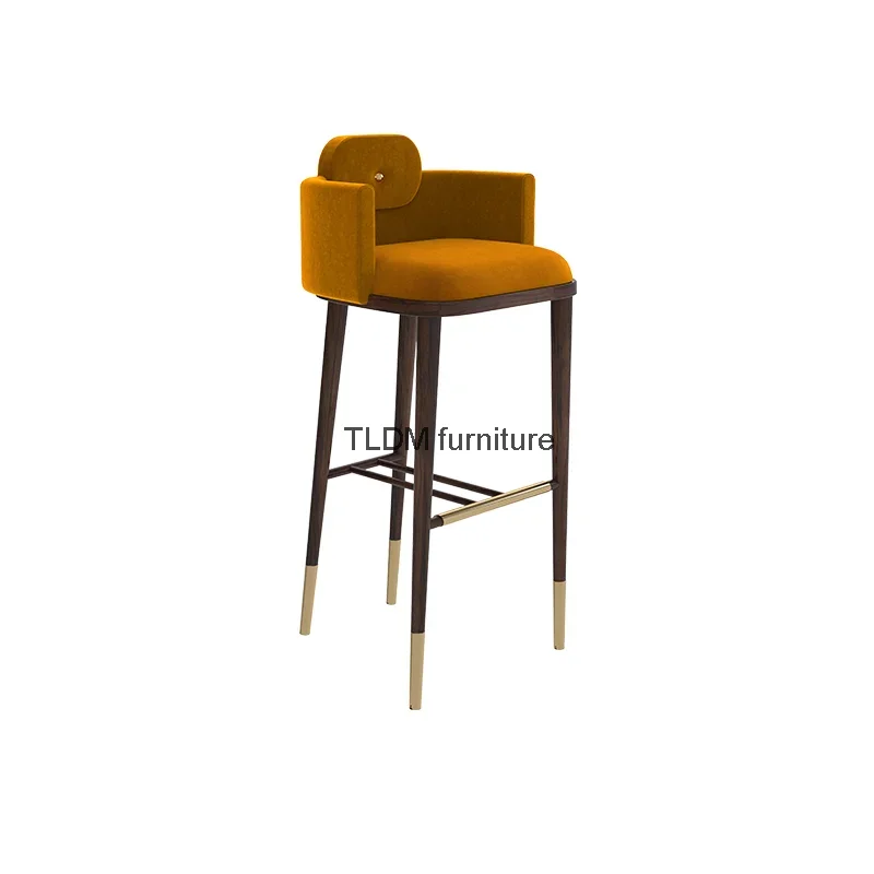 Armchair Retro Bar Chairs Design Gaming Metal High American Kitchen Bar Stools Waiting Cadeiras De Jantar Luxury Furniture Fg16