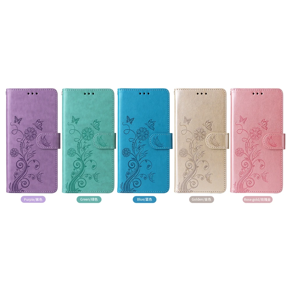 Magnetische Leder-Brieftaschenhülle für Xiaomi Redmi Note 15 Pro Plus 4G 5G Telefonbuchhülle mit Standfunktion Geprägte Blumen- und Schmetterlingsmuster – Detail 1