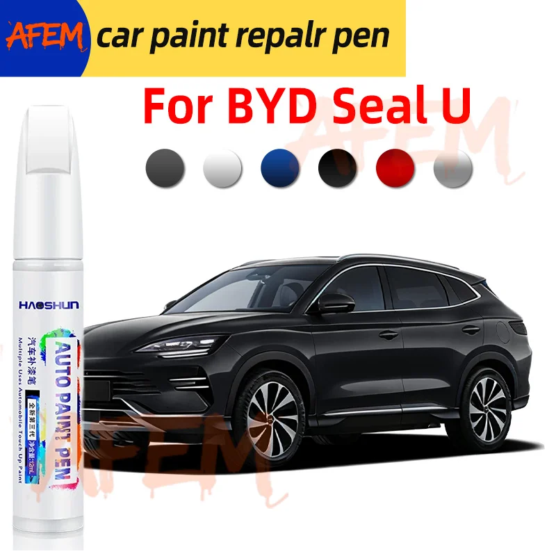 For BYD Seal U Car Paint Pen Repair Kit Scratch Fix Black Spray Paint Auto Accessories