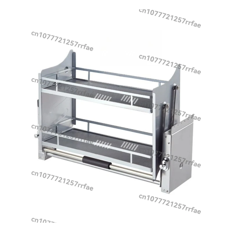 

Chrome Plated Stainless Steel Wire Basket Pull Hardware Storage System Kitchen Wall Cabinet Equipment Elevator