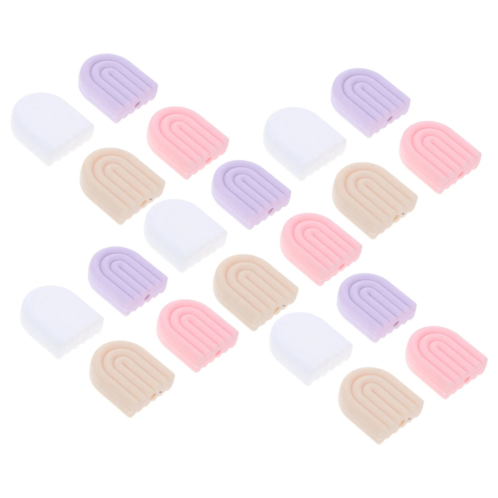 

20Pcs Knitting Needle Stopper Silicone Stitch Protector Cute Point Caps for Needle Tips Crochet Accessory Essential Craft Supply