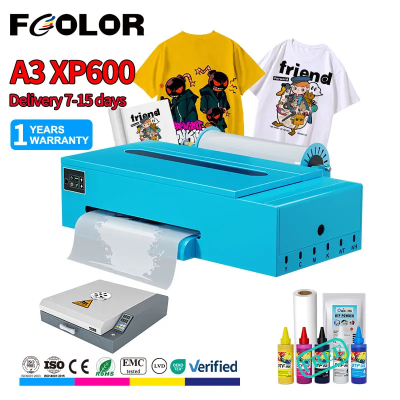 

Low Price Heat Transfer Printing Machine Modified L18050 Inkjet A3 XP600 DTF Printer for DIY Print on T-shirts Textile Fabrics
