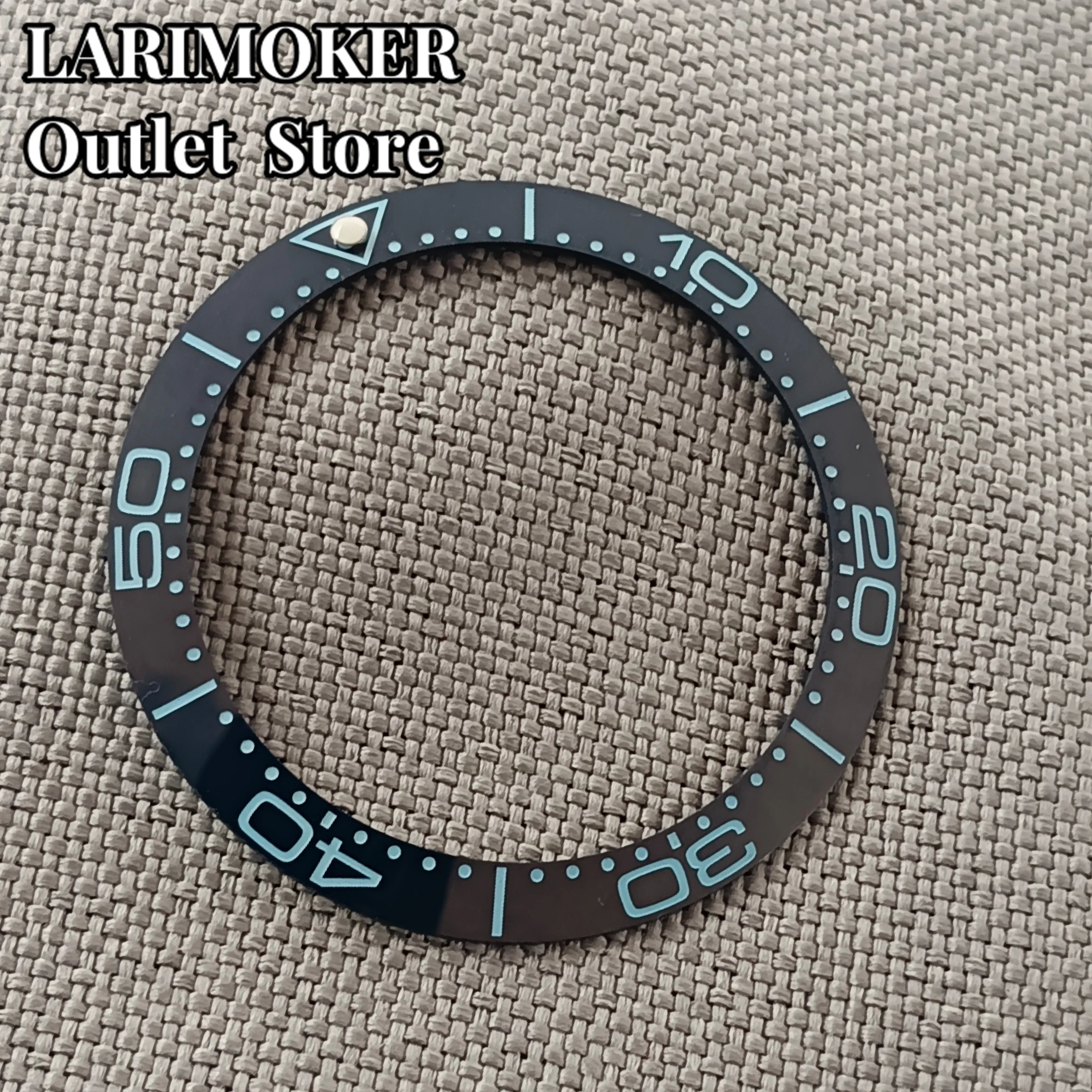 LARIMOKER 38mm  ceramics bezel insert fit 40mm/41mm watch case