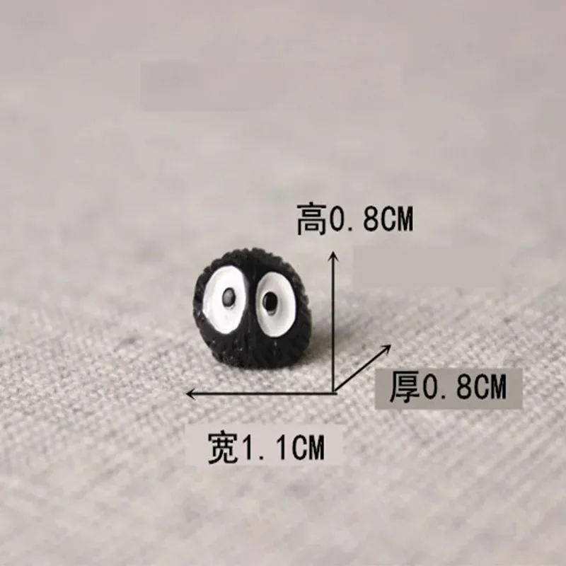 50 قطعة كرة غبار صغيرة الشكل الجان المفردة الراتنج فحم حجري لعبة مصغرة الجنية حديقة موس المشهد الصغير حلية ديكور المنزل