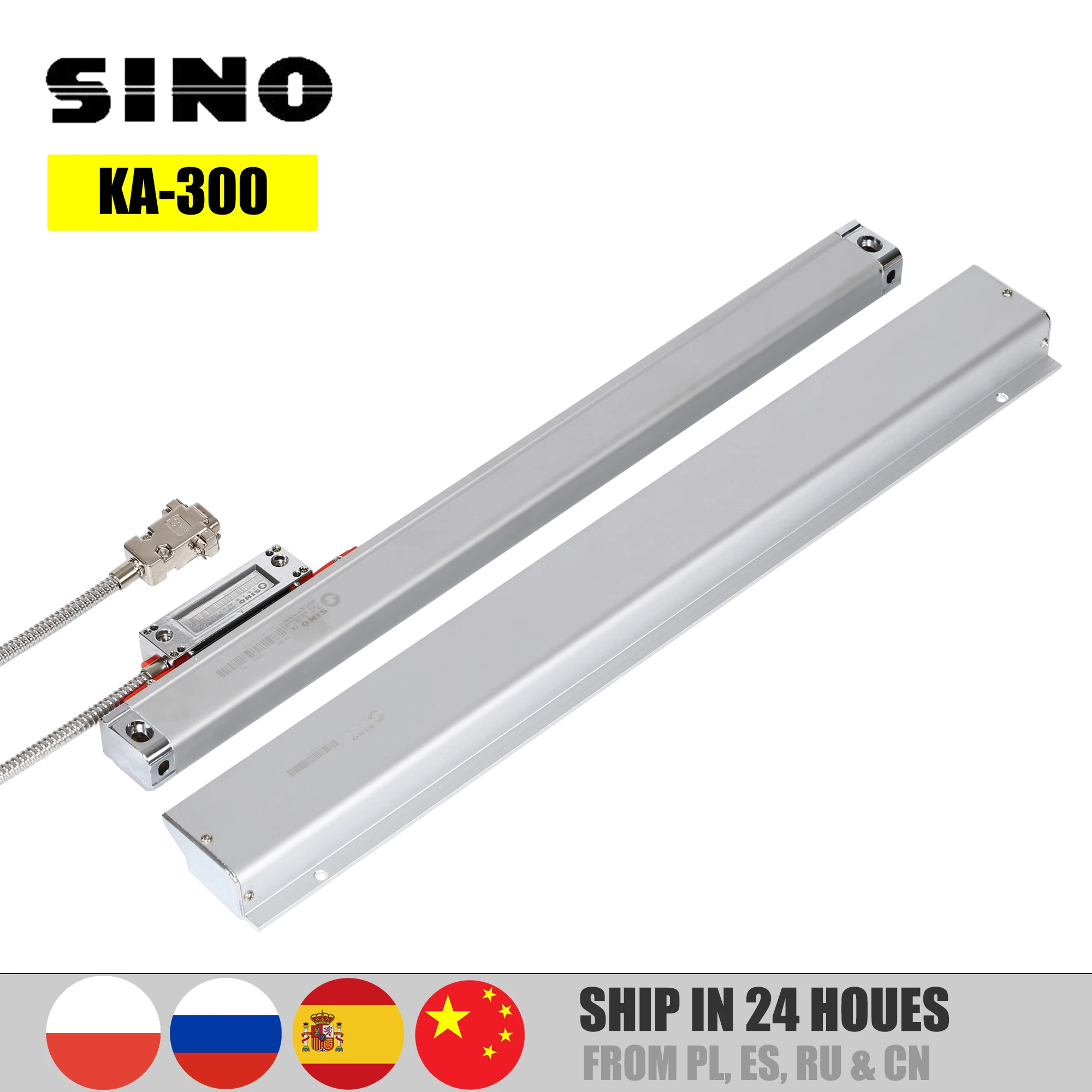 Sino-régua Grating Óptica para Torneamento e Torno Dro Escala Linear Fresagem Ka300 5um Ttl 120 mm 270 mm 320 mm 370 mm 420 mm 470 mm 520 Milímetros
