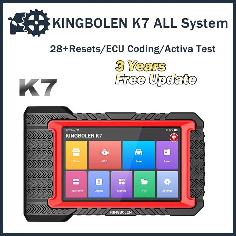 2023 KINGBOLEN K7 ALL System Diagnostic Tool ECU Coding Active Test AF Reset 28 Resets 3 Years Free PK MK808 LAUNCH X431 CRP919E