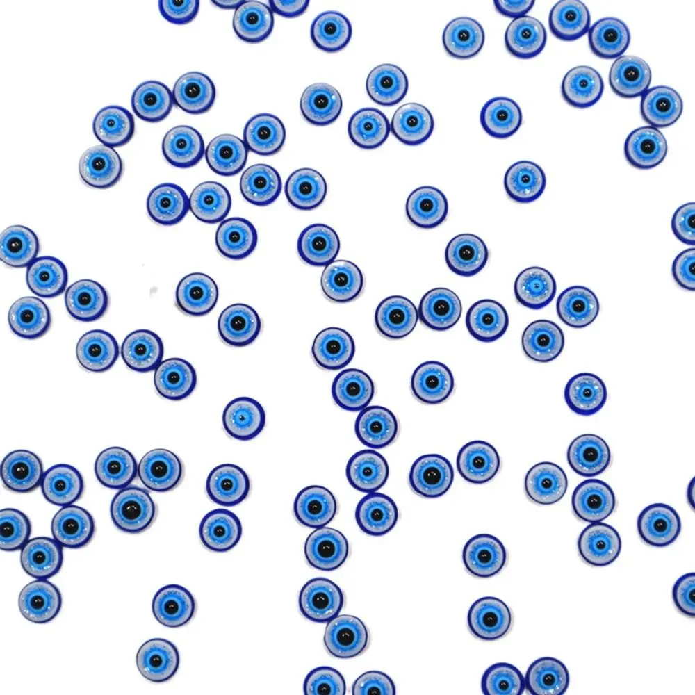 ตกแต่งเล็บลายตาสีฟ้าเรซิ่นแบบติดง่าย 20 ชิ้น สำหรับตกแต่งเล็บทรงกลม ฮาโลวีน 3 มิติ ชาร์มเล็บ คริสตัลติดเล็บ ลายตาปีศาจ สำหรับผู้หญิง
