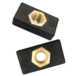 2/6/8Pcs Kayak Side Mount Slide Track Rail Silders Fishing Rod Pole Holder Mounting Base Sliding Nut