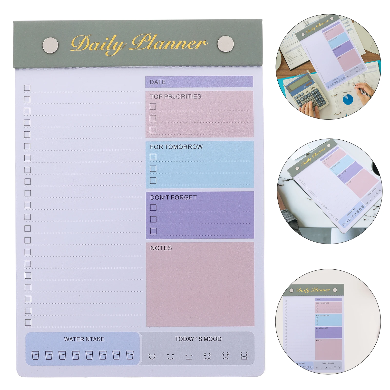 

Schedule Planner Daily Work Notepad Task Desk Organizer Planning Notebook Notebooks for