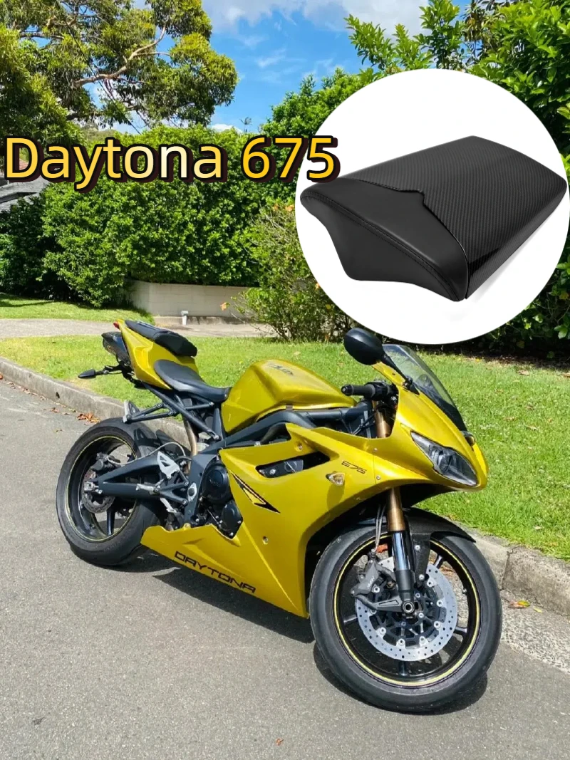 

For Triumph Daytona 675 Seat Cover Carbon Rear Pillion Passenger Hard Solo Seat Cowl Hump Faring Daytona675 2006-2012