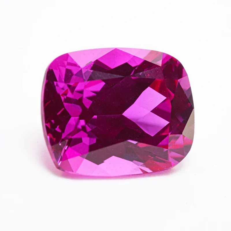 

Lab Grown Sapphire Rectangular Cushion Shape Hot Pink Color VVS1 Charms DIY For Jewel Making Pendant Selectable AGL Cer