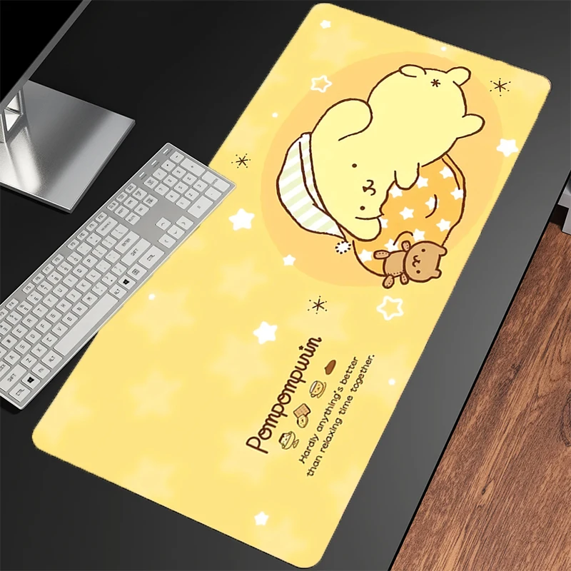 Tapis de souris Pompompurin grand Anime accessoires de jeu tapis de souris Gamer PC complet ordinateur clavier tapis tapis tapis de bureau Varmilo