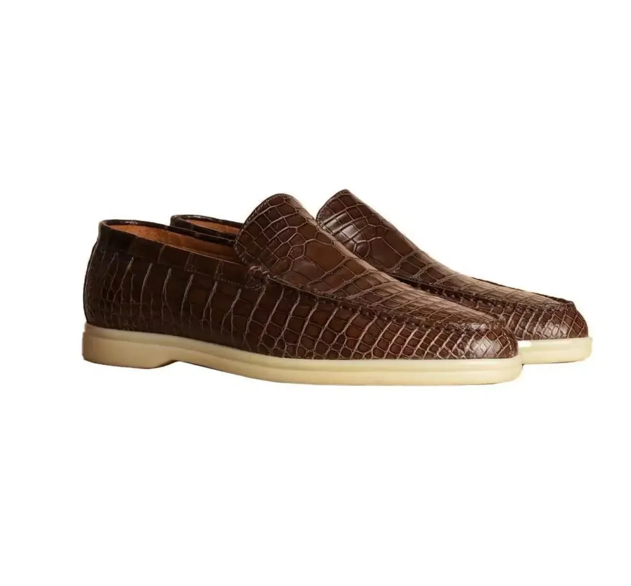 2026 nieuwe casual schoenen van krokodillenleer voor heren - afbeelding 1