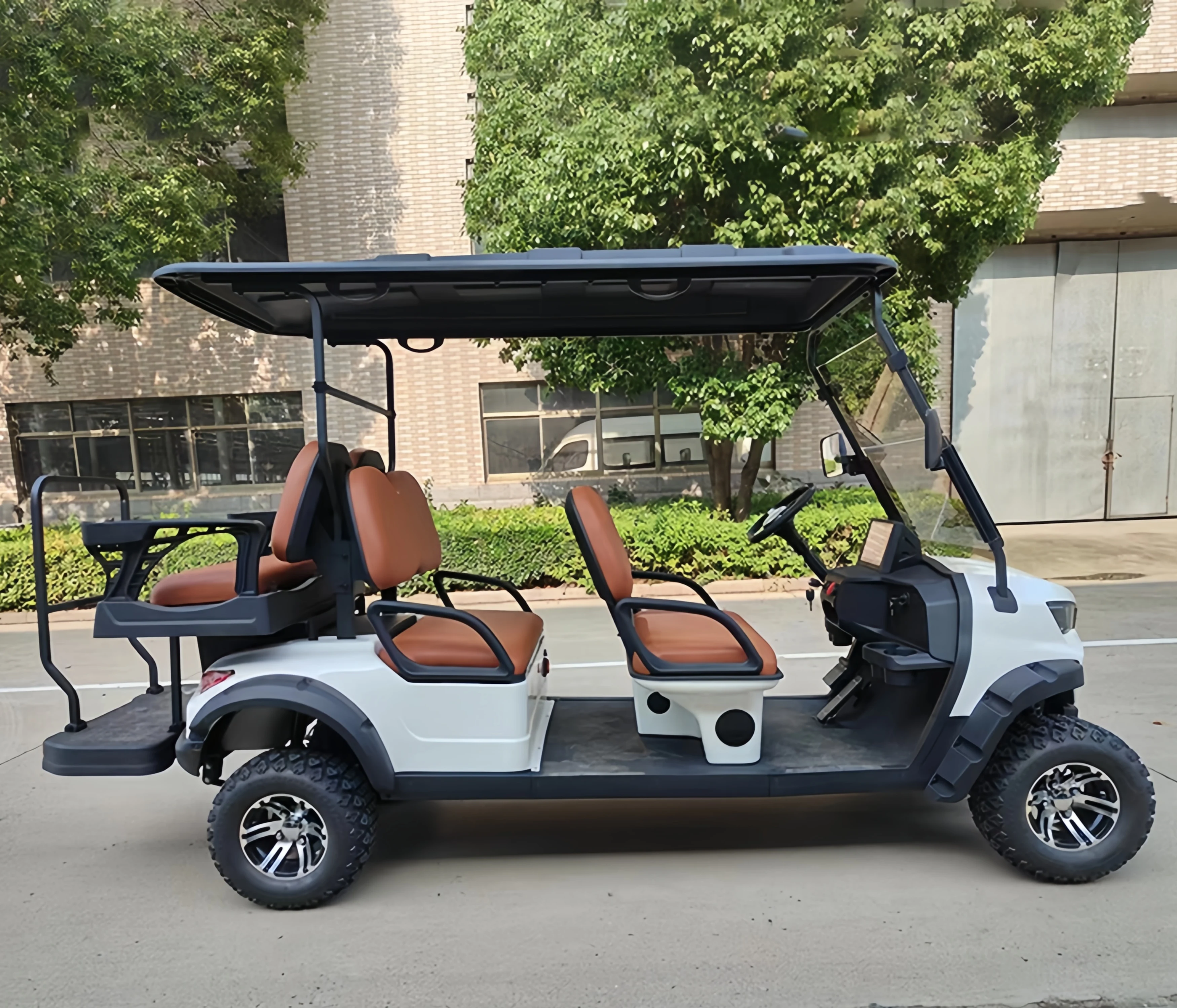 Factory Outlet 6 Person Seat Lithium Battery Folding Electric Golf Carts Custom Electric Golf Carts