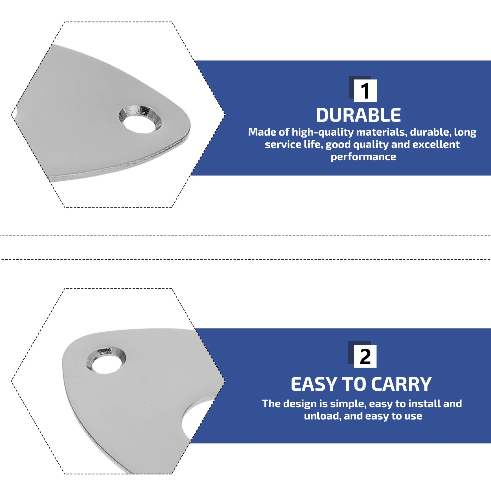 

2Pcs Jack Output Plate for Electric Guitar Heavy Duty Zinc Alloy Cover Replacement Baffle for Bass Guitars Guitar Jack Cover