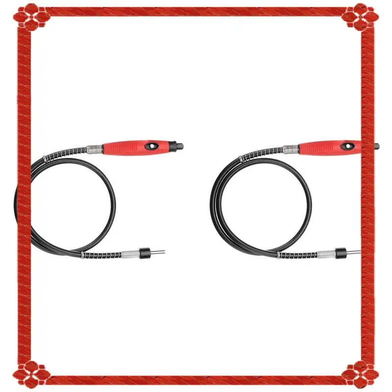 

24-Hour Delivery 2Pcs 6Mm Rotary Angle Grinder Tool Flexible Shaft Fits For Dremel Style Flex Shaft Electric Drill Rotary Tool