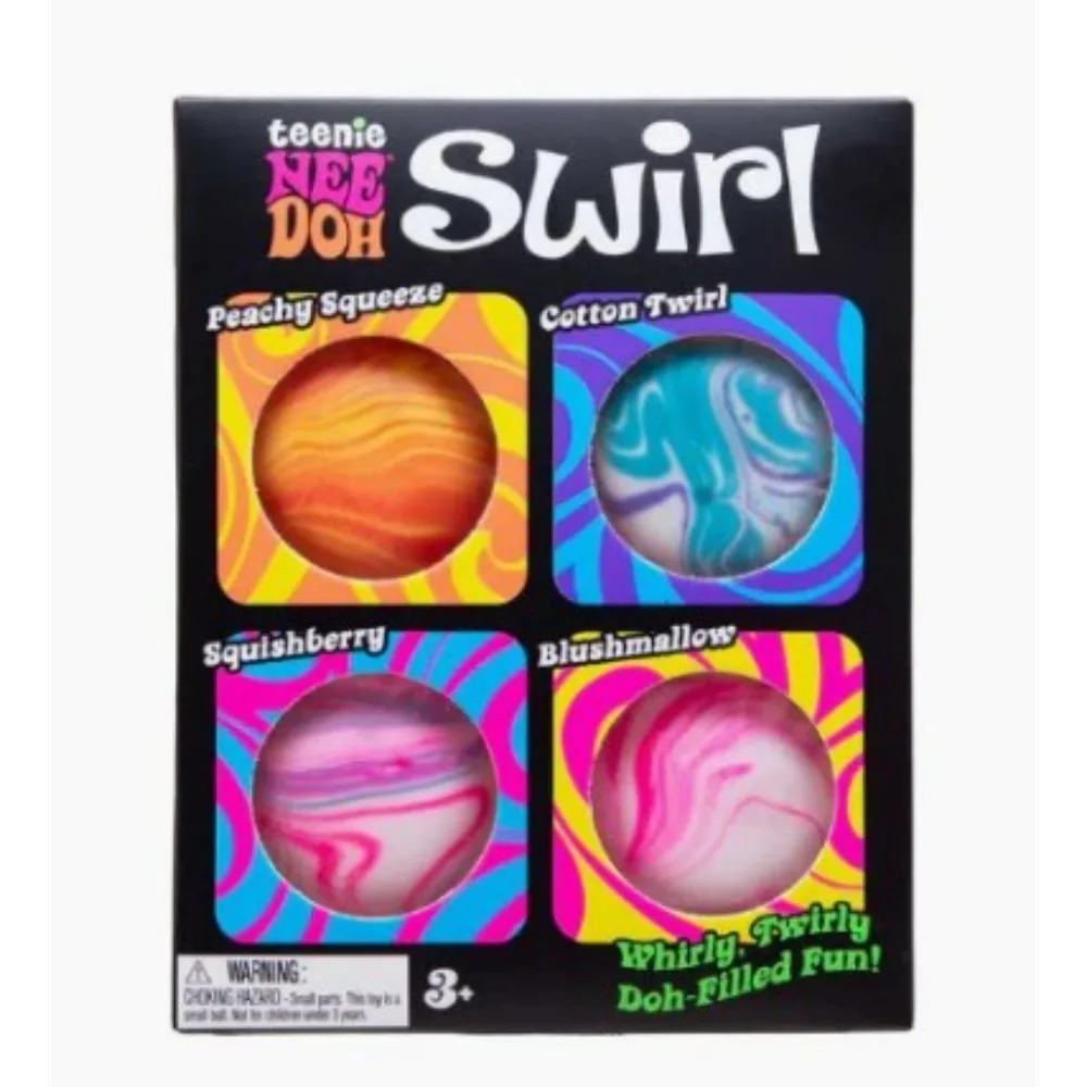 Novo Kit de 4 Bolas Sensoriais Antiestresse Swill NeeDoh Super Macias de Plástico para Jovens e Adultos – Brinquedo para Alívio do Estresse no Escritório – Presentes